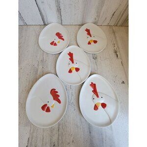 Dept 56 25133 French hen‎ coupe plate country sampler set farm